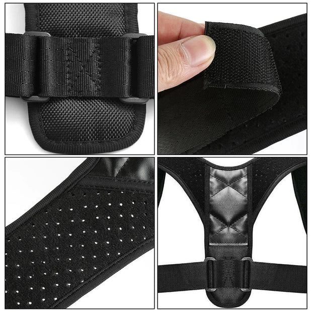 AirPosture Corrector Adjustable Back Brace Shoulder Support Clavicle Belt Men Women