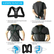 AirPosture Corrector Adjustable Back Brace Shoulder Support Clavicle Belt Men Women